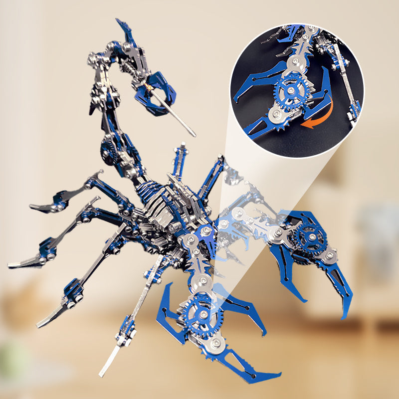 ⏳50 % de descuento por tiempo limitado⏰Rompecabezas metálico 3D de escorpión: modelo de montaje mecánico, desafiante y decorativo 🧩⚙️