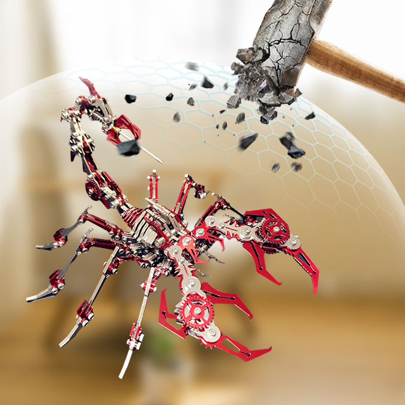 ⏳50 % de descuento por tiempo limitado⏰Rompecabezas metálico 3D de escorpión: modelo de montaje mecánico, desafiante y decorativo 🧩⚙️
