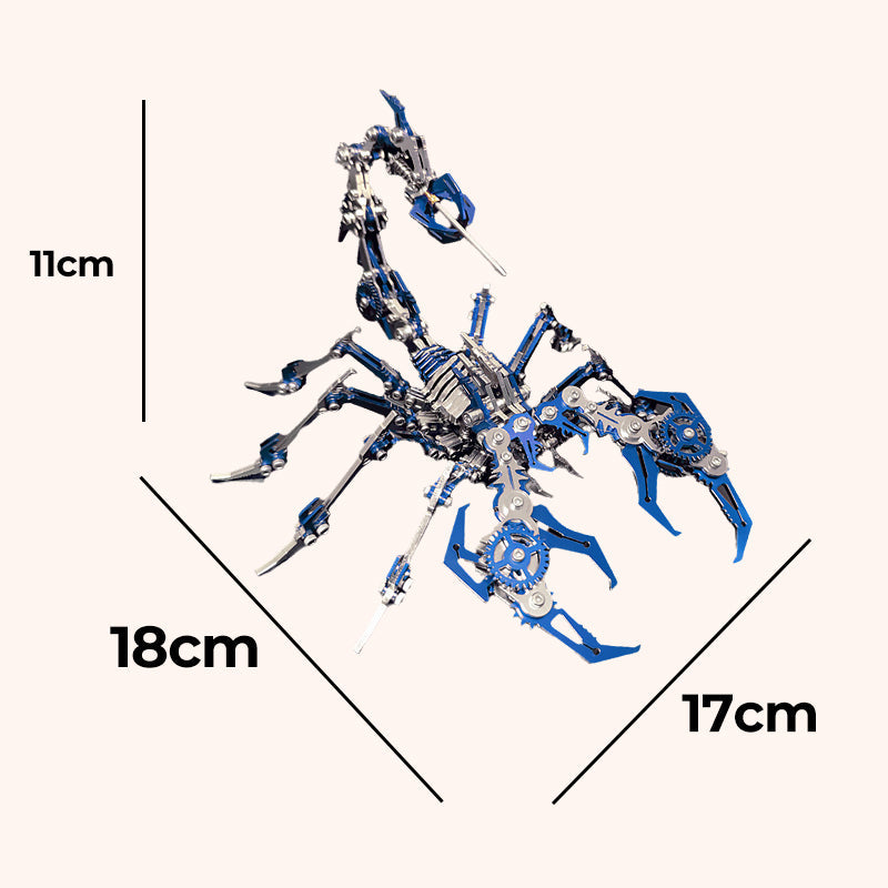 ⏳50 % de descuento por tiempo limitado⏰Rompecabezas metálico 3D de escorpión: modelo de montaje mecánico, desafiante y decorativo 🧩⚙️