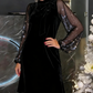 Vestido femenino de pajarita con pajarita de lentejuelas