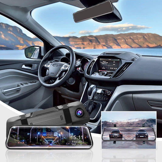 ⏰🔥 ¡50% DE DESCUENTO POR TIEMPO LIMITADO! 🚗 Cámara de Salpicadero con Espejo Retrovisor – Seguridad y Grabación HD Todo en Uno 📹✨