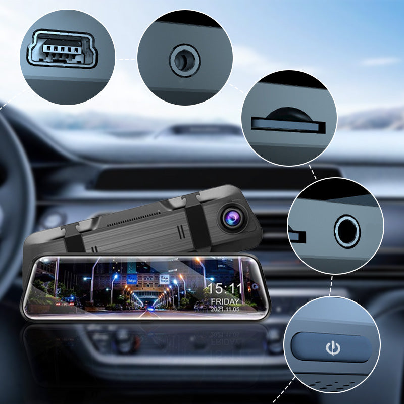 ⏰🔥 ¡50% DE DESCUENTO POR TIEMPO LIMITADO! 🚗 Cámara de Salpicadero con Espejo Retrovisor – Seguridad y Grabación HD Todo en Uno 📹✨