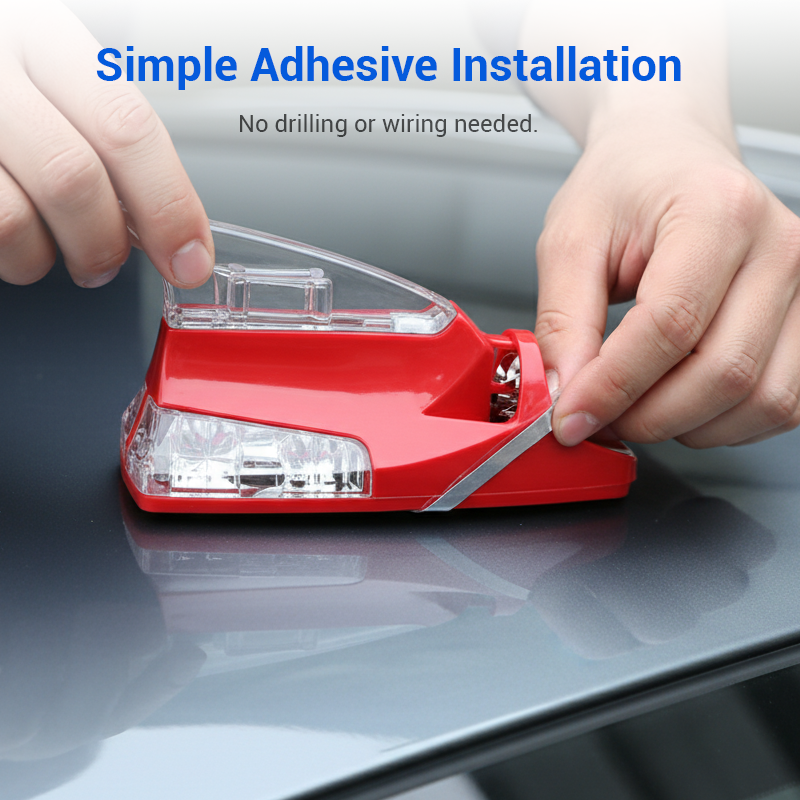 Luz decorativa de viento con forma de aleta de tiburón para coche