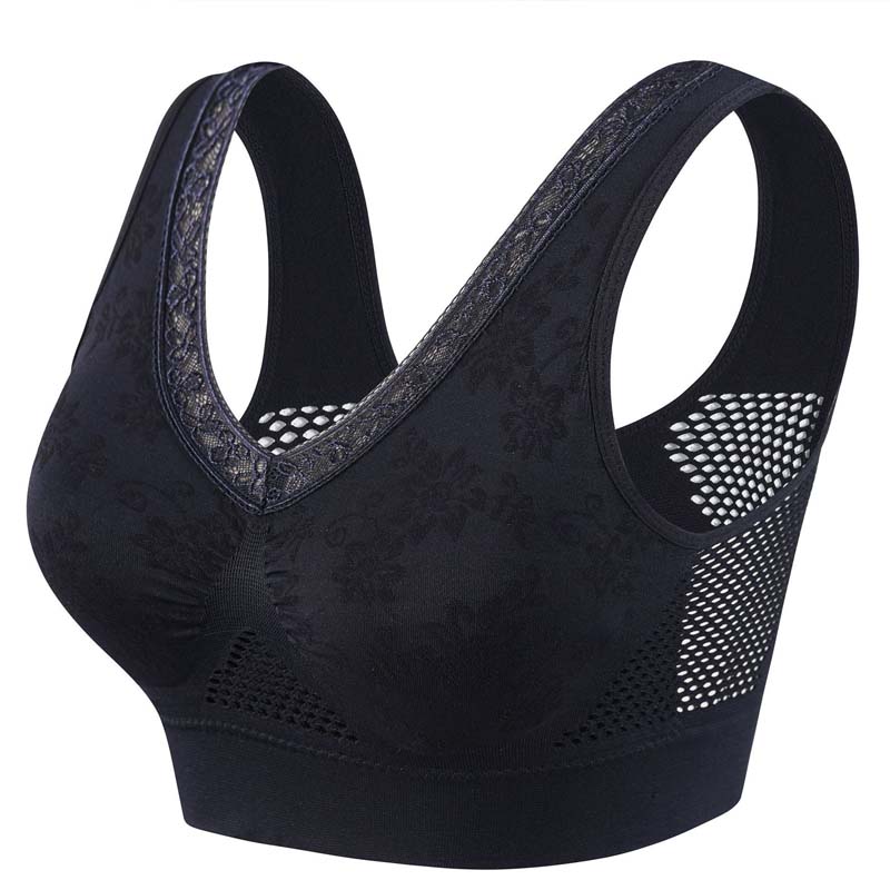 🌸✨ Sujetador Sin Aros de Encaje – Gran Sujeción, Cómodo y Ultra Femenino para Todo el Día 💖👙