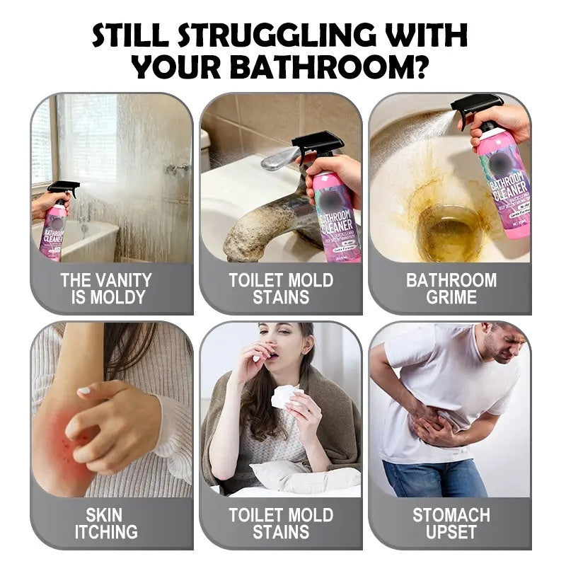 ⏳🔥¡50 % DE DESCUENTO POR TIEMPO LIMITADO! ⏰ Limpiador de Baño – Disuelve la cal y el moho, inhibe su reaparición. Baño reluciente – ¡consigue el tuyo! ✅