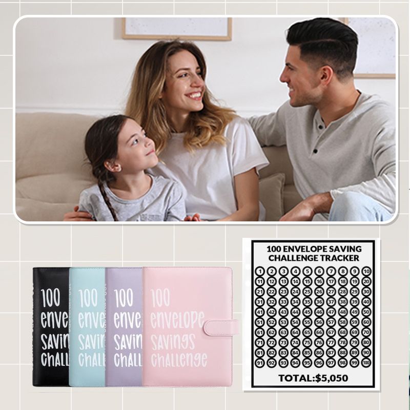 ⏰¡Últimas 4 Horas 50% DESCUENTO!🎁Libro del Desafío de Ahorro con 100 Sobres✉️💸