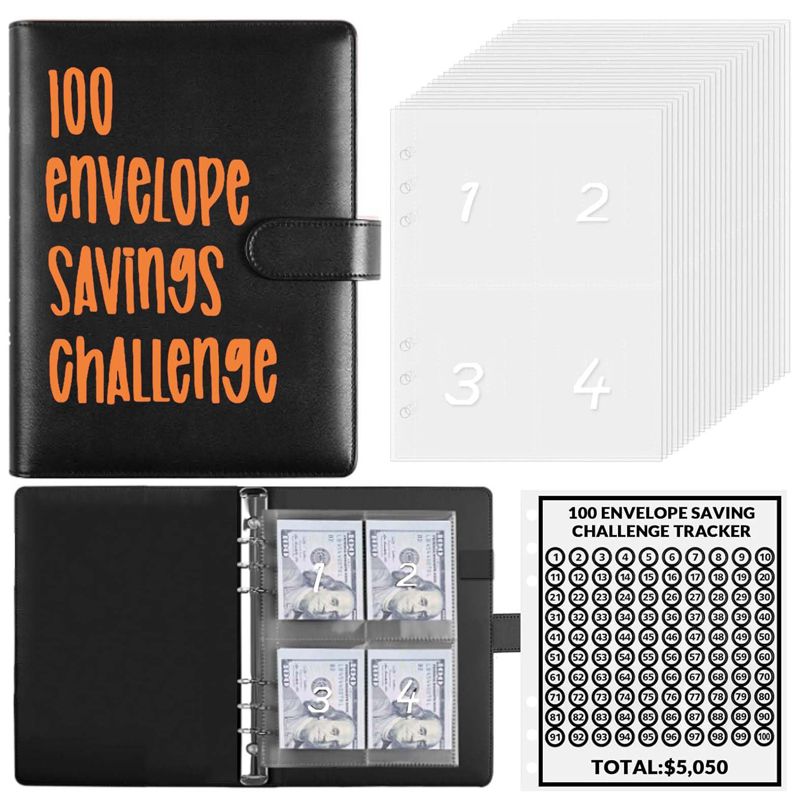 ⏰¡Últimas 4 Horas 50% DESCUENTO!🎁Libro del Desafío de Ahorro con 100 Sobres✉️💸