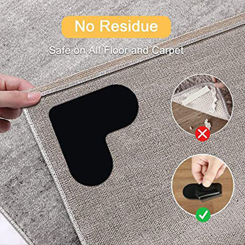 Sujetadores Antiderrapantes Reutilizables para Tapete en Forma de Corazón