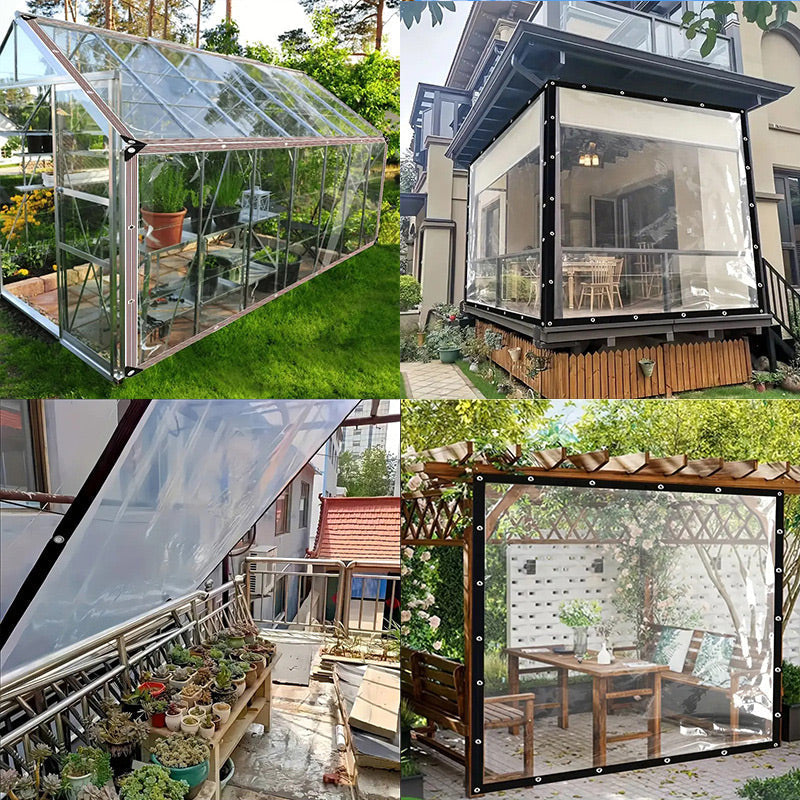 🏡🔥 ¡OFERTA 50% OFF! Lona Impermeable Transparente de PE – Protección Térmica y Resistente para Jardín, Coche e Invernadero ✨