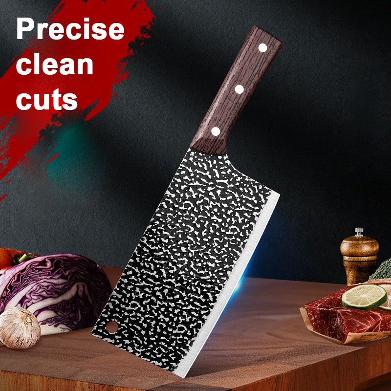 ✨ Cuchillo de Chef de Acero de Alto Carbono Forjado — Afilado, Duradero, Resistente al Óxido y Versátil para Cualquier Cocina! ✨