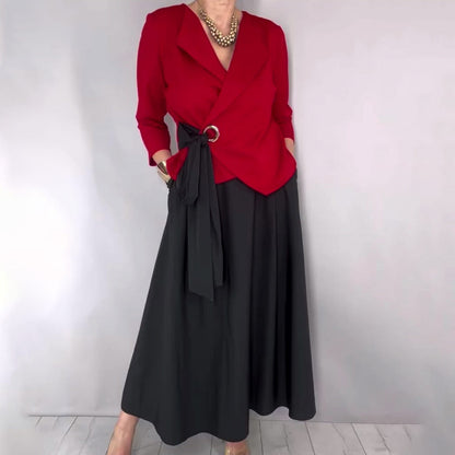 🔥 ¡50% DE DESCUENTO! 🔥 Conjunto de 2 Piezas para Mujer: Top Elegante y Falda Lisa ✨💃 Estilo Sofisticado y Cómodo • Perfecto para Salidas, Fiestas y Eventos Especiales 💖🎉