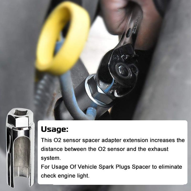 🔧 Juego de 5 Piezas: Llave de Desviación para Sonda de Oxígeno Automotriz y Correhilo