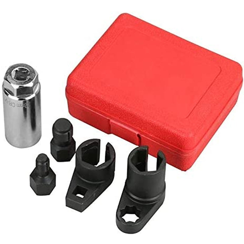 🔧 Juego de 5 Piezas: Llave de Desviación para Sonda de Oxígeno Automotriz y Correhilo