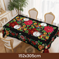 🔥 50% DE DESCUENTO 🔥 Mantel Floral Mexicano con Borde Esconjado – Elegancia y Tradición en tu Mesa 🌸🌿