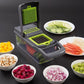 ✨ 50% DE RÉDUCTION ! 🥗 Coupe-Légumes Multifonction – ABS+PP+Inox – Lames Interchangeables & Peigne Nettoyant for Cuisine