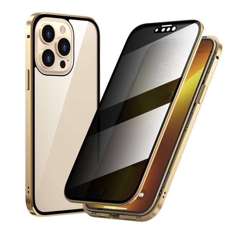 iPhone Case King Prove Funda protectora de metal de doble cara de vidrio