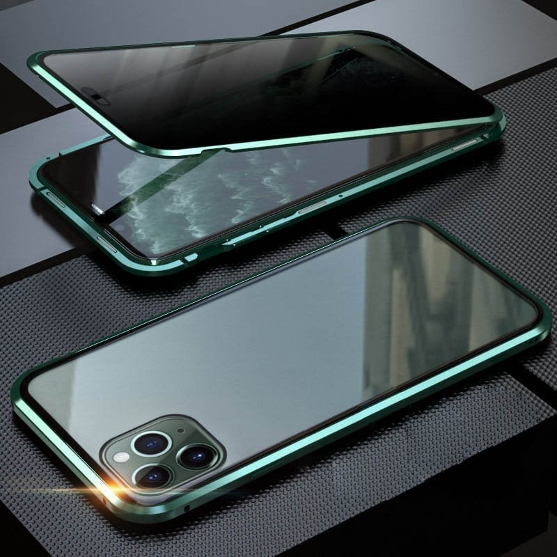 iPhone Case King Prove Funda protectora de metal de doble cara de vidrio