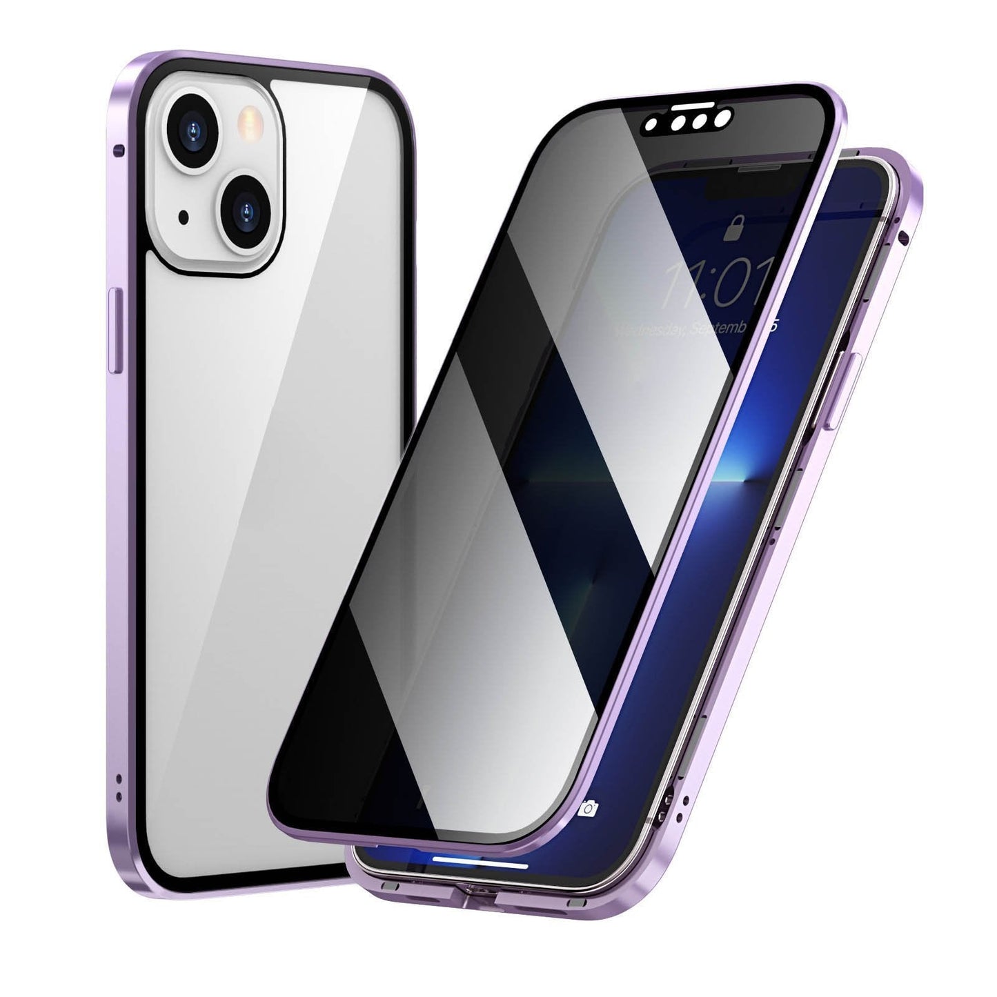 iPhone Case King Prove Funda protectora de metal de doble cara de vidrio