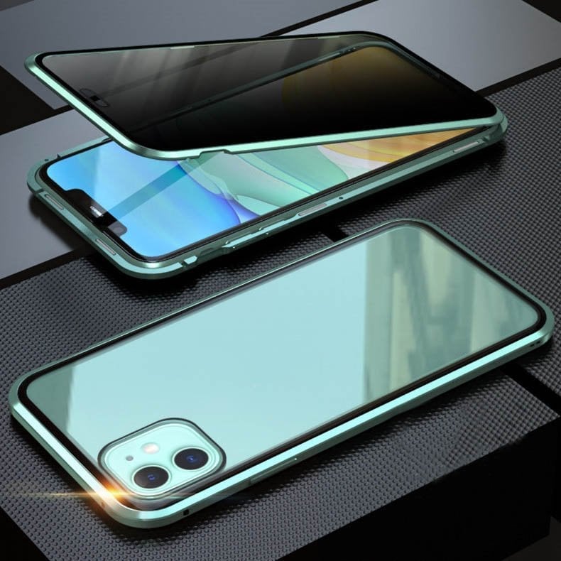 iPhone Case King Prove Funda protectora de metal de doble cara de vidrio