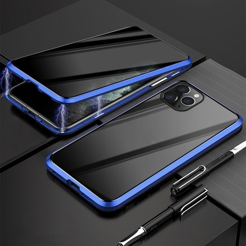 iPhone Case King Prove Funda protectora de metal de doble cara de vidrio