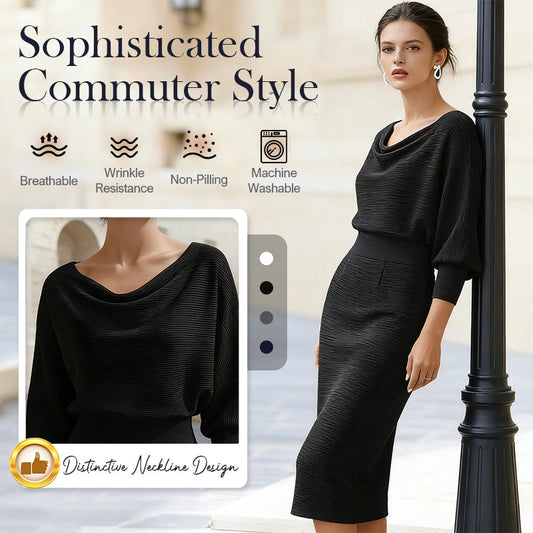 🔥 ¡50% DE DESCUENTO! 🔥 Vestido Elegante Adelgazante para Mujer – Cintura Ceñida y Silueta que Favorece la Figura ✨💃