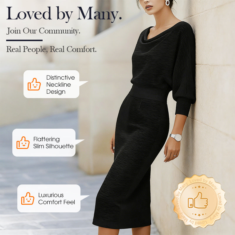 🔥 ¡50% DE DESCUENTO! 🔥 Vestido Elegante Adelgazante para Mujer – Cintura Ceñida y Silueta que Favorece la Figura ✨💃