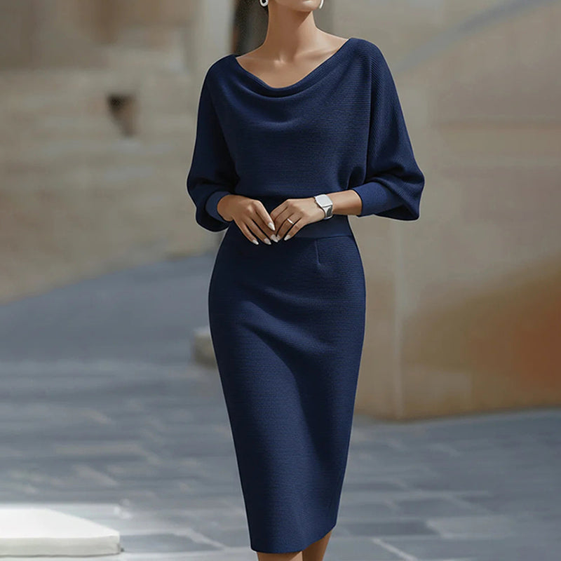 🔥 ¡50% DE DESCUENTO! 🔥 Vestido Elegante Adelgazante para Mujer – Cintura Ceñida y Silueta que Favorece la Figura ✨💃