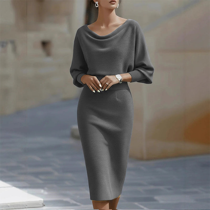 🔥 ¡50% DE DESCUENTO! 🔥 Vestido Elegante Adelgazante para Mujer – Cintura Ceñida y Silueta que Favorece la Figura ✨💃