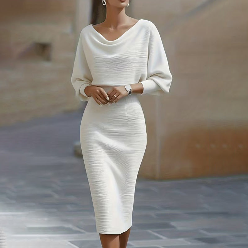 🔥 ¡50% DE DESCUENTO! 🔥 Vestido Elegante Adelgazante para Mujer – Cintura Ceñida y Silueta que Favorece la Figura ✨💃