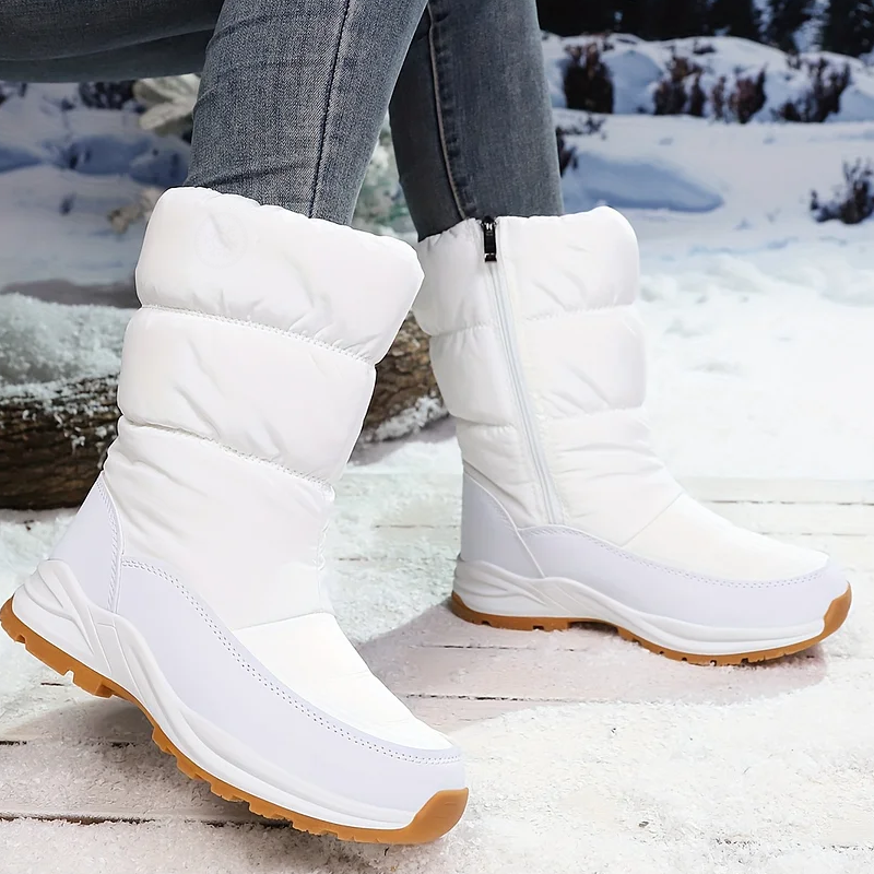 Botas de Nieve para Mujer, Invernales Térmicas con Forro Afelpado Calientito
