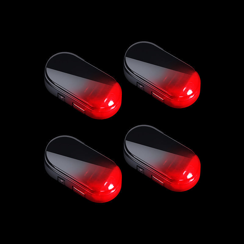 🚗 50% dto. Luz LED disuasoria solar para coche – sensor inteligente, carga USB, instalación sin cables. Protege tu auto día y noche! ✨🛡️