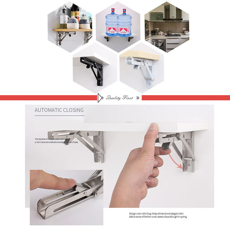 （💥50% DESCUENTO）Soporte de pared plegable DIY（2 uds）