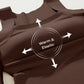 Camiseta de tirantes térmica con cuello en U y sujetador incorporado para mujer