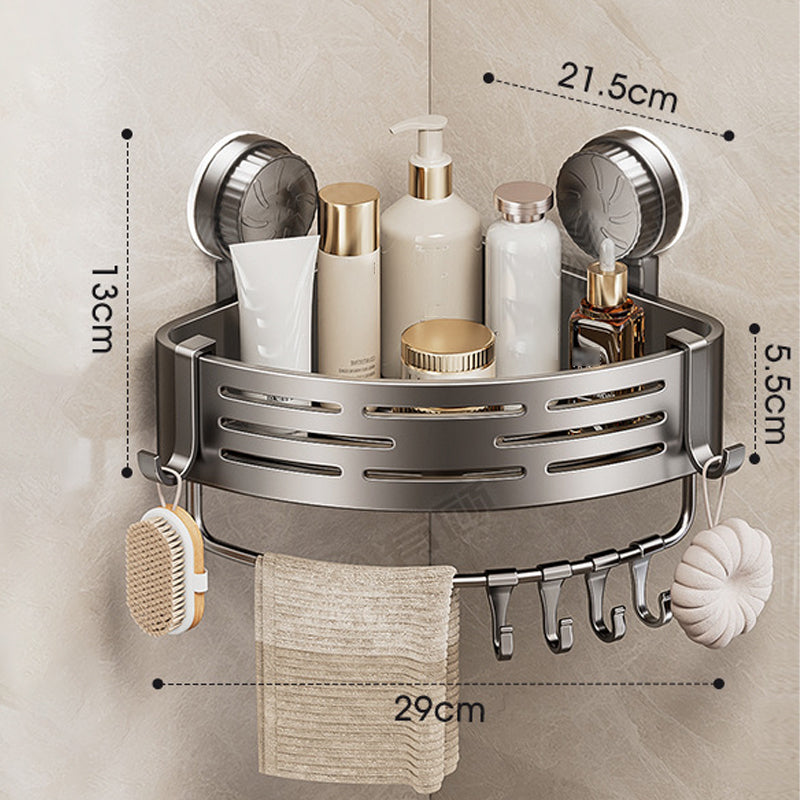 🥳 ¡Gran éxito en ventas! 🛁 Estante esquinero triangular con ventosas sin taladros | Soporte firme para baño y cocina 🧽