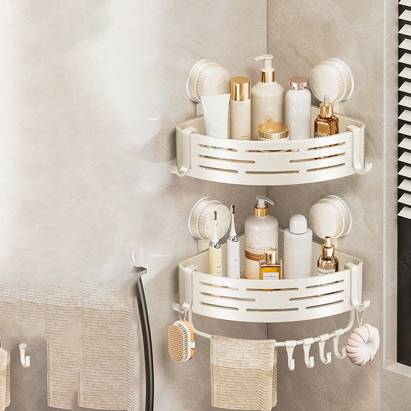 🥳 ¡Gran éxito en ventas! 🛁 Estante esquinero triangular con ventosas sin taladros | Soporte firme para baño y cocina 🧽