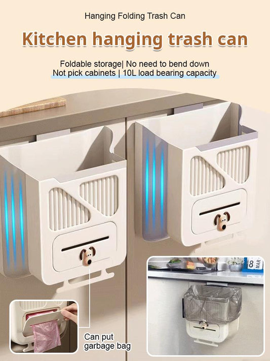 🔥【1° Más Vendido】😫 Espacio cocina limitado/suelo sucio/almacenamiento incómodo? Cubo colgante plegable 5L, solo 70 unidades⚡️