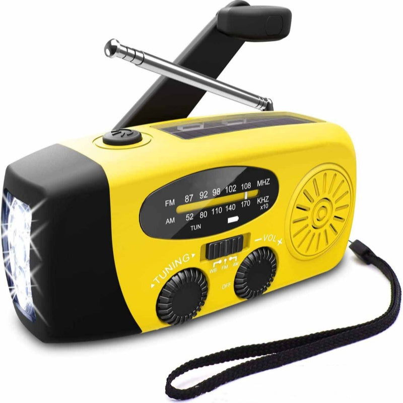 📻Radio portátil solar: emergencia, multifunción y recarga USB para actividades al aire libre/supervivencia 🔋