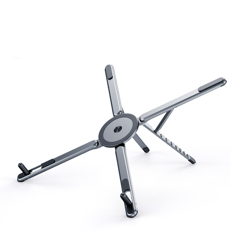 📱 ¡OFERTA NÚMERO 1 50% DE DESCUENTO! 🧲 Soporte Magnético 4en1 Ajustable – Para Teléfono, Tableta y Portátil, Altura Ajustable, Plegable y Portátil ✨