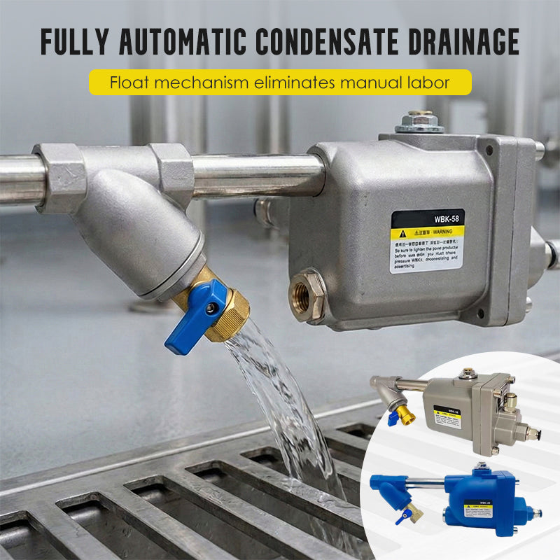 Válvula automática de drenaje de pérdida de aire cero