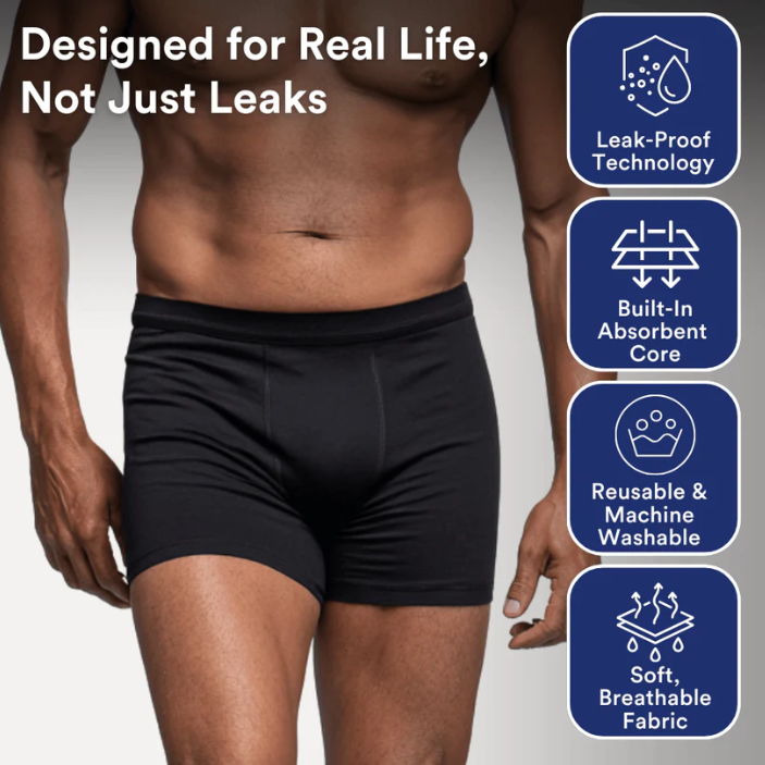 Boxers Ultraabsorbentes para Incontinencia Masculina
