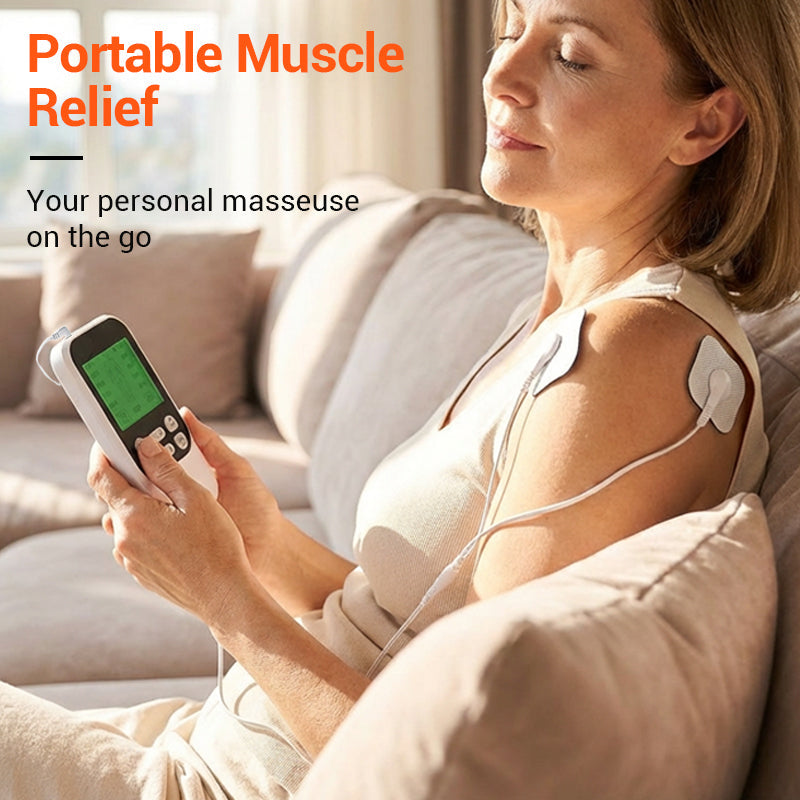 Estimulador muscular portátil TENS de doble canal
