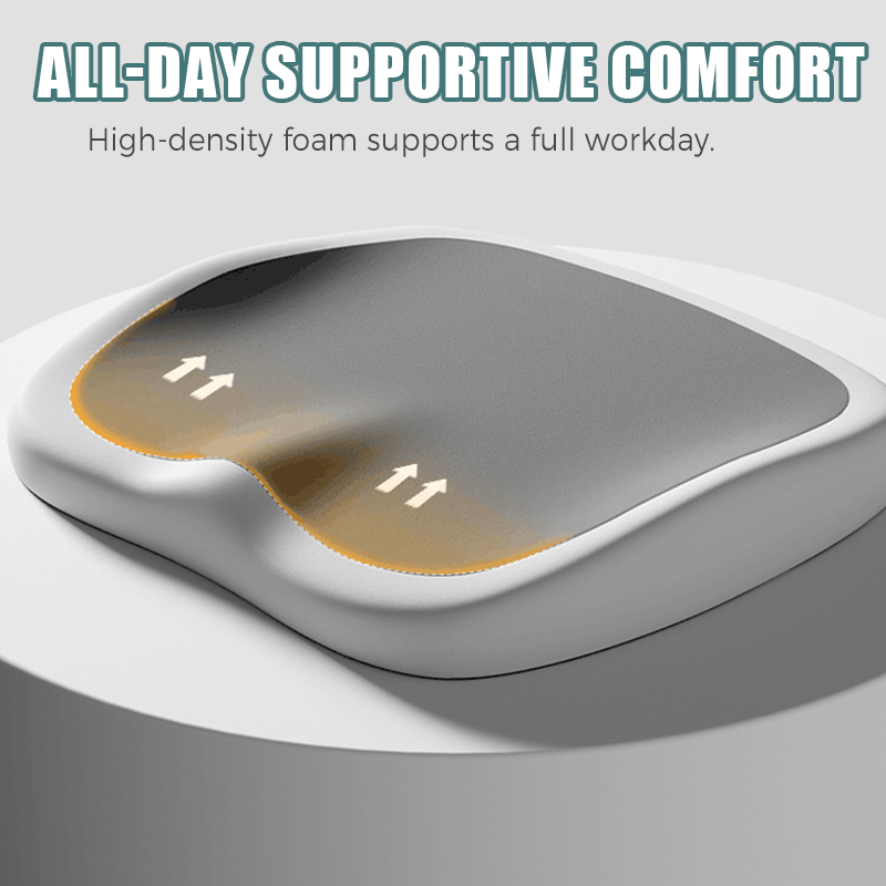 Cojín de asiento ergonómico con espuma viscoelástica para alivio del cóccix