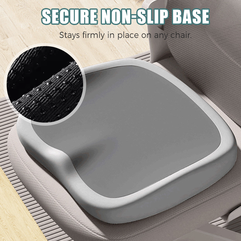 Cojín de asiento ergonómico con espuma viscoelástica para alivio del cóccix