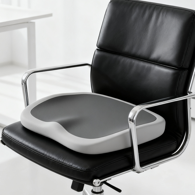 Cojín de asiento ergonómico con espuma viscoelástica para alivio del cóccix