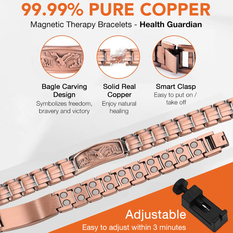 Pulsera Magnética para Hombre con Diseño de Águila