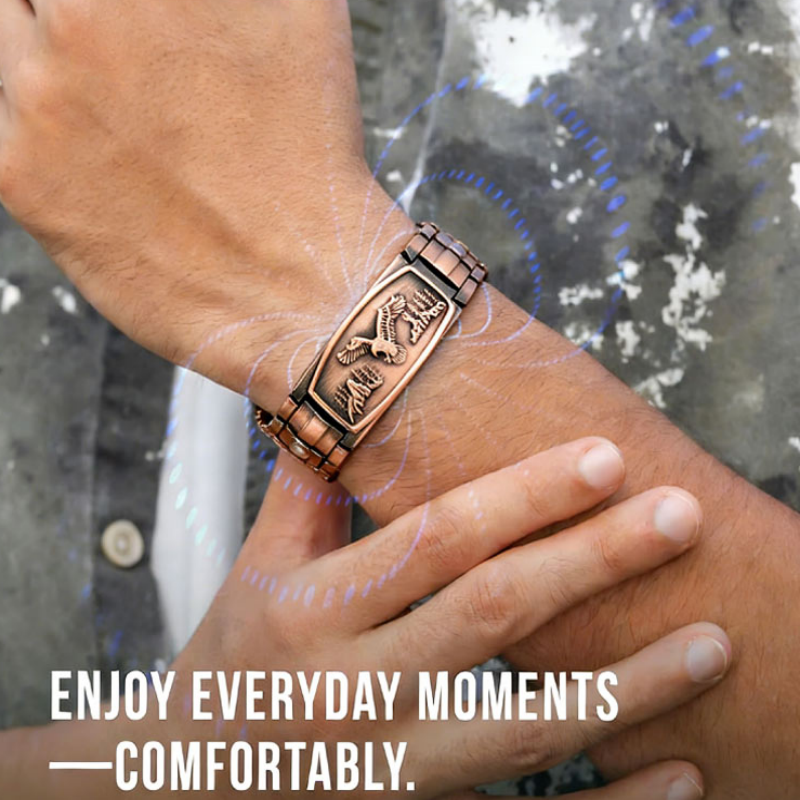 Pulsera Magnética para Hombre con Diseño de Águila
