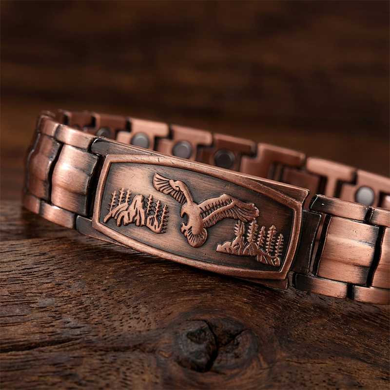 Pulsera Magnética para Hombre con Diseño de Águila