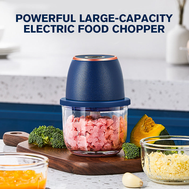 ⚡️🌿 Picadora eléctrica de gran capacidad y potente – ¡rápida, eficiente y versátil! Perfecta para una alimentación saludable y una cocina sostenible. 💪
