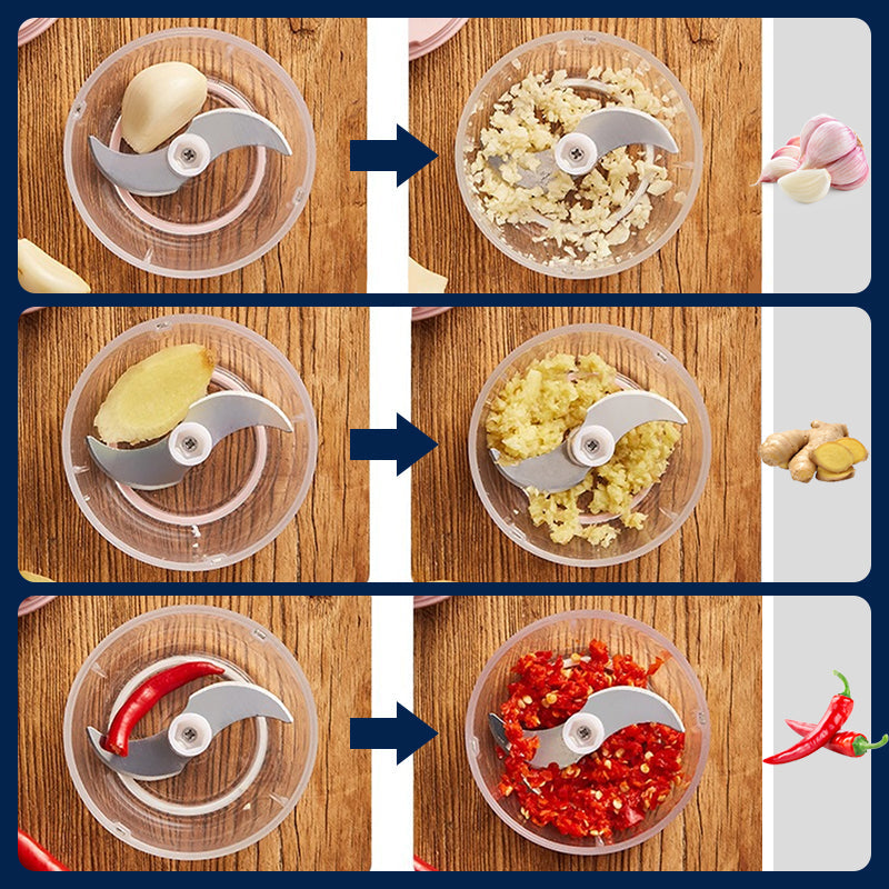 ⚡️🌿 Picadora eléctrica de gran capacidad y potente – ¡rápida, eficiente y versátil! Perfecta para una alimentación saludable y una cocina sostenible. 💪