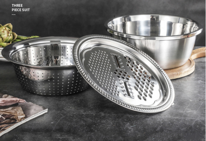 🍰🔥 ¡OFERTA 50% OFF! Juego de Coladores de Acero Inoxidable 304 – Filtrado Fino para Harina, Té, Jugos y Cocina Diaria 👩‍🍳✨